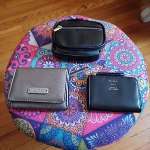 Bundle of wallet, pill box and coin purse
